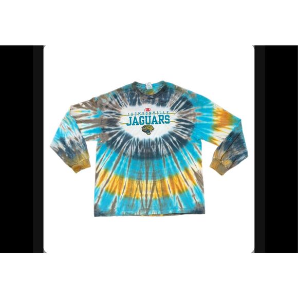 Vintage Jacksonville Jaguars Tie-Dye Long Sleeve - Picture 1 of 4